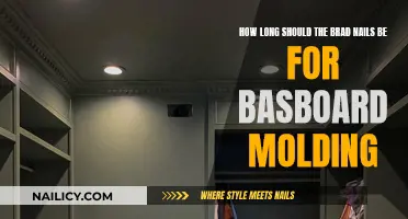 Basboard Molding: Choosing the Right Brad Nail Length