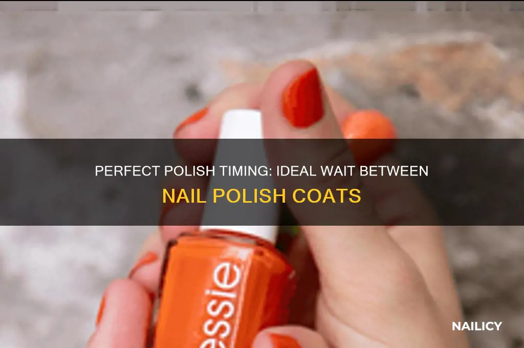how long should you wait between coats of nail polish