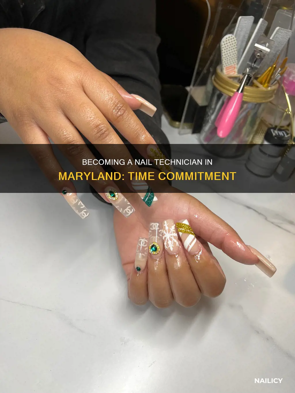 how long to become a nail tech in maryland