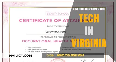 Becoming a Nail Technician in Virginia: Time Commitment