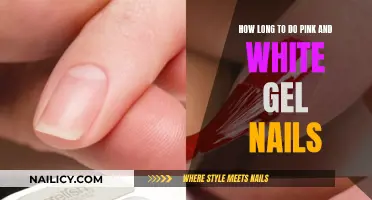 Gel Nails: Pink and White Manicure Timeframe