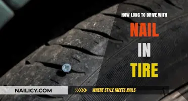 Driving with a Nail in Your Tire: How Long is Too Long?