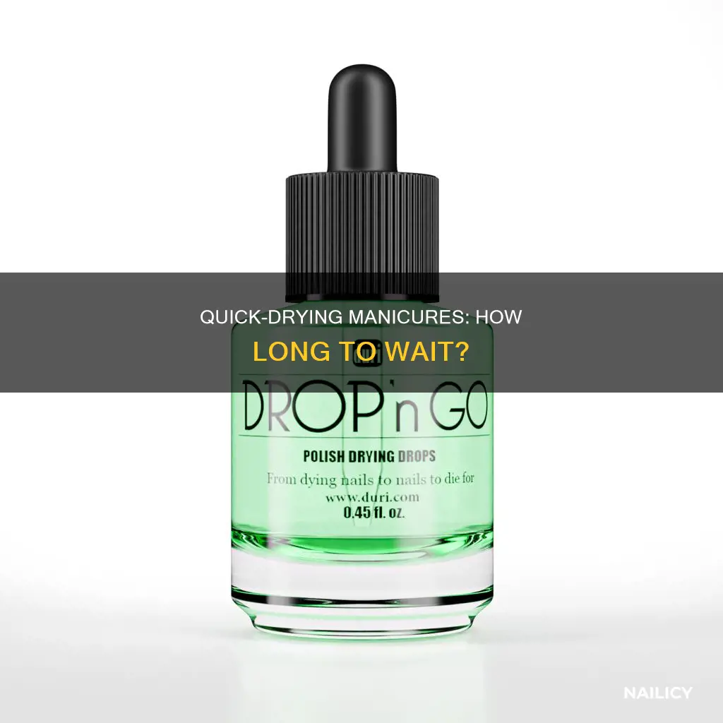 how long to dry nails after manicure