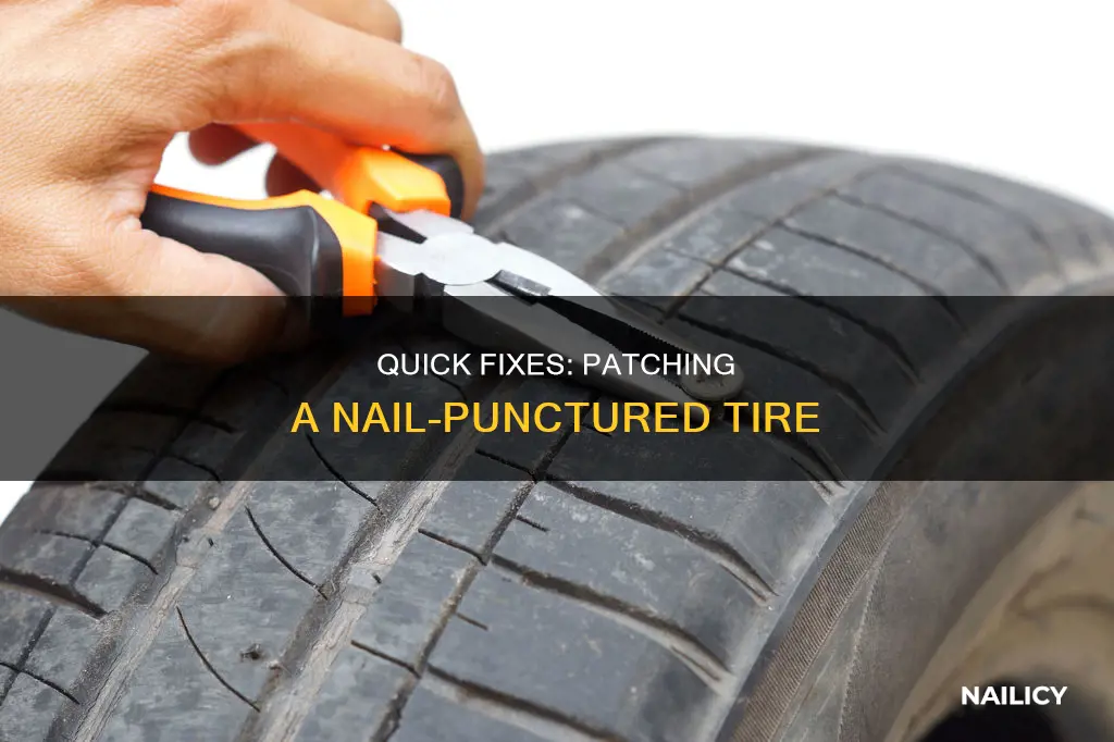 how long to fix nail in tire