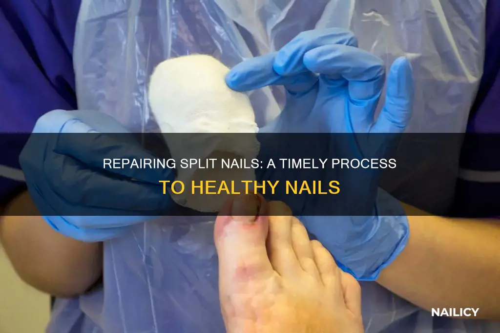 how long to grow out a split nail