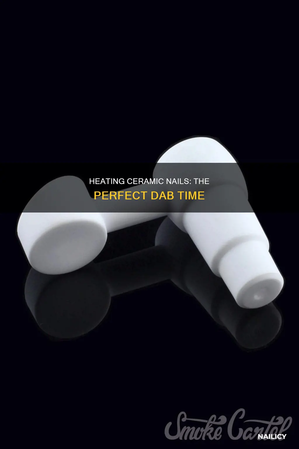 how long to heat ceramic nail dabs