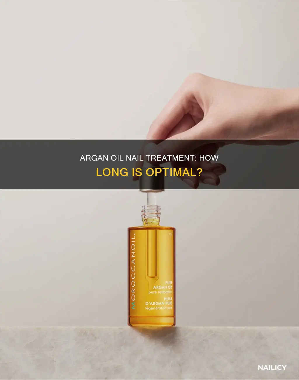 how long to keep argan oil on your nails