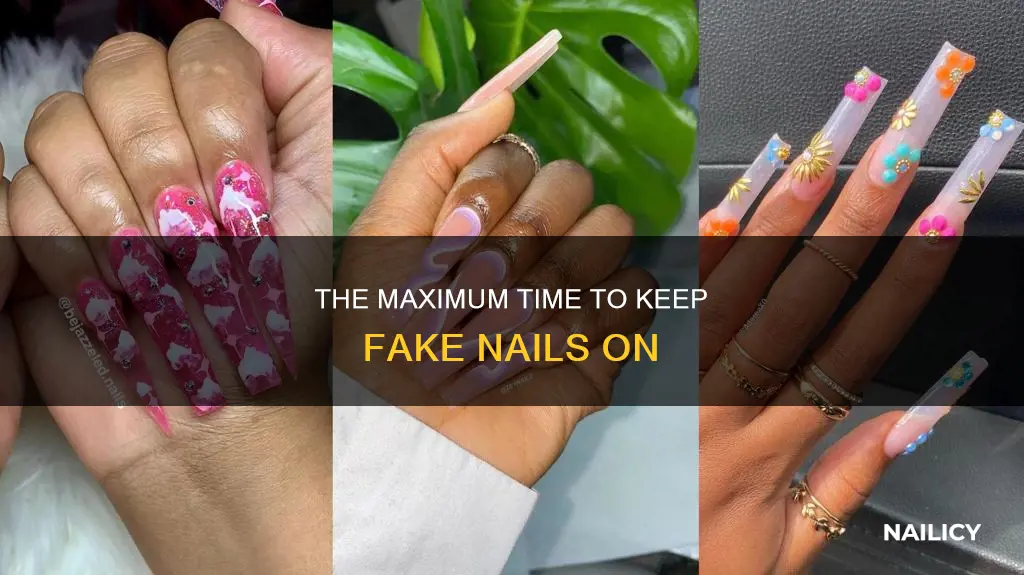 how long to leave fake nails on