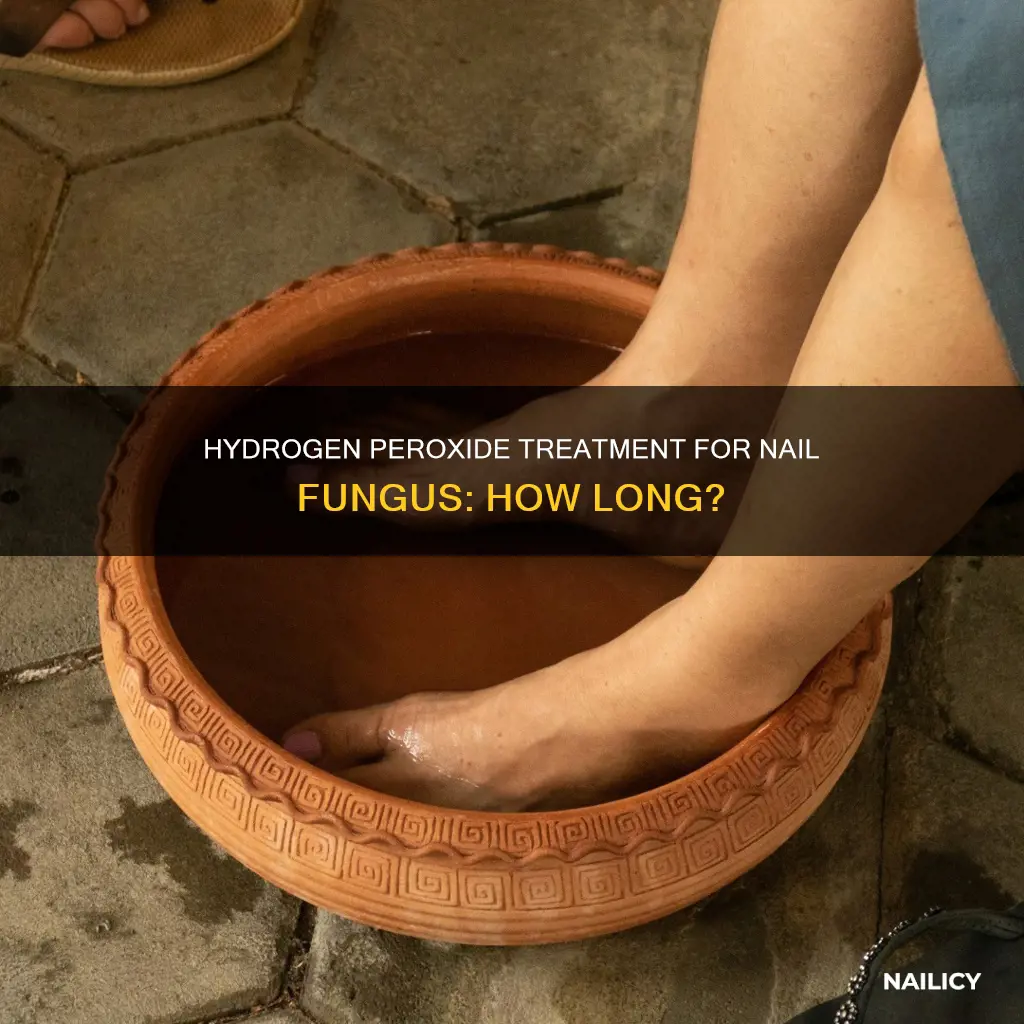 how long to leave hydrogen peroxide on nail fungus