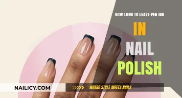 DIY Nail Art: Perfect Timing for Pen Ink in Polish