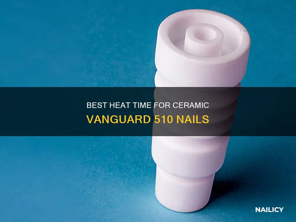 how long to let ceramic vanguard 510 nail heat up