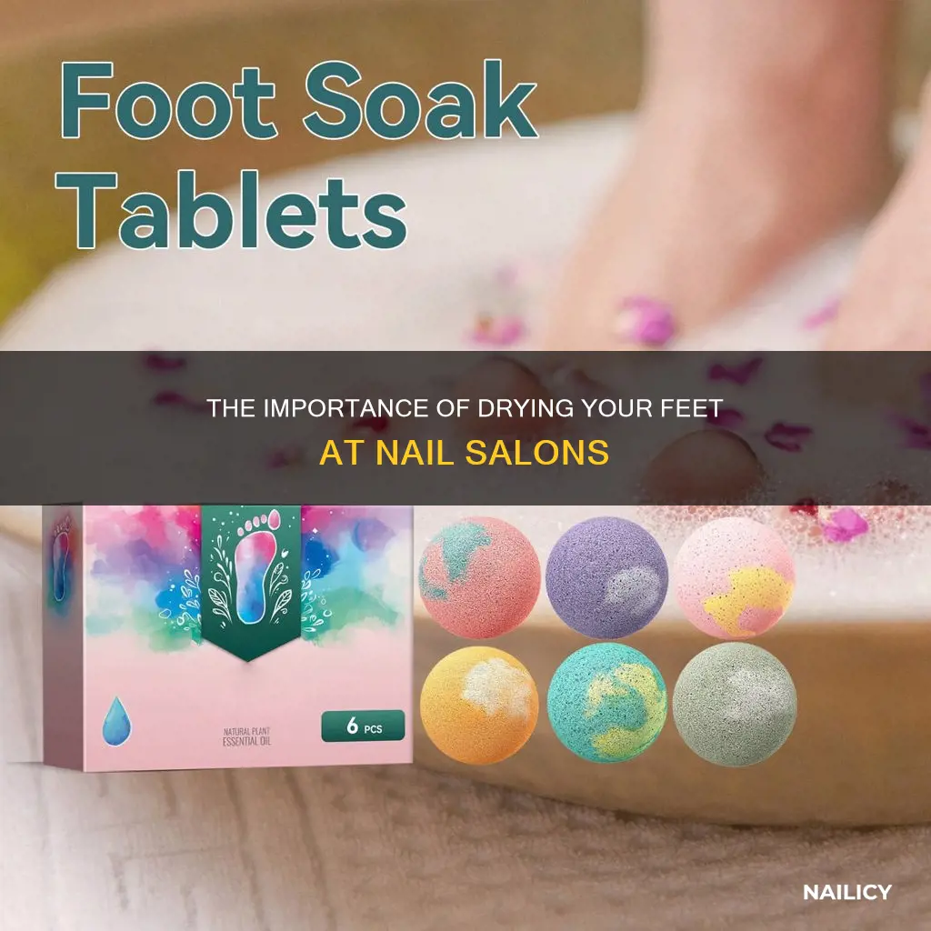 how long to let feet dry at nail salon