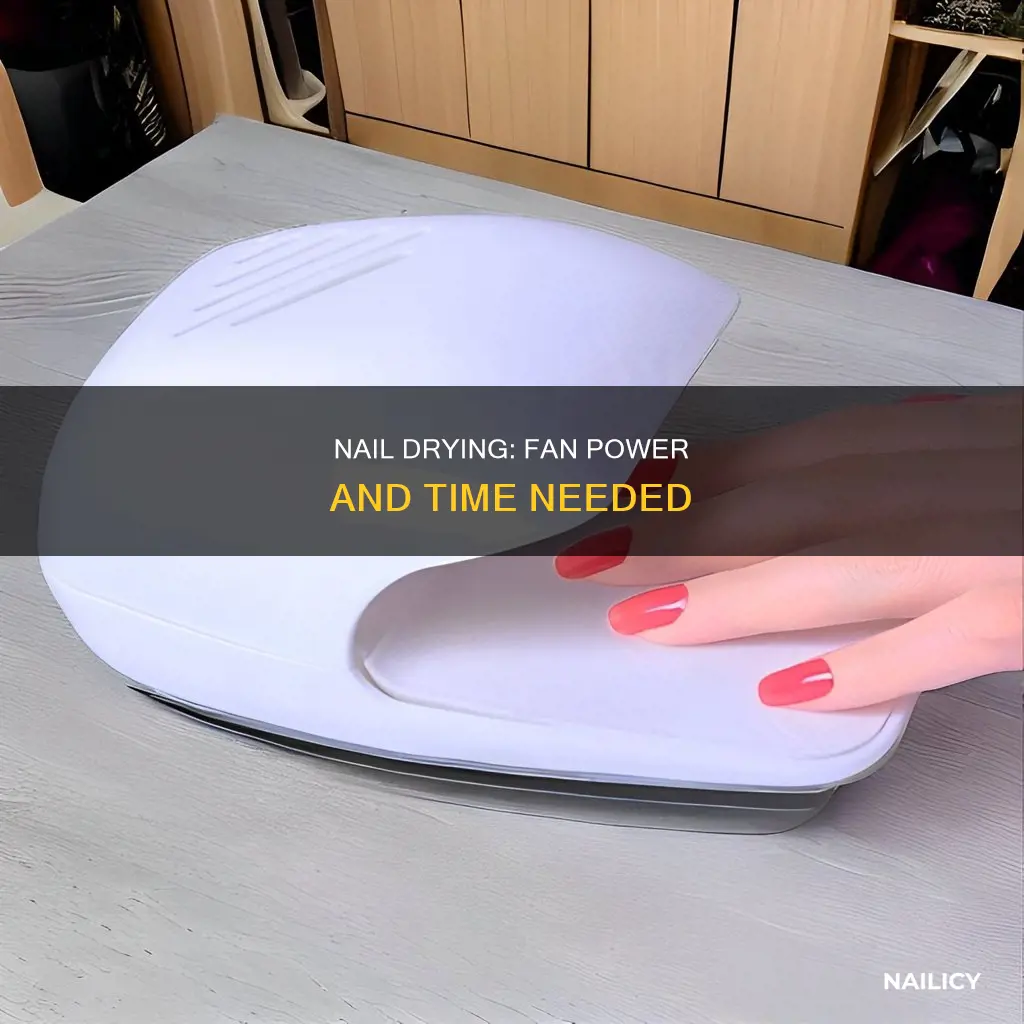 how long to let nails dry under fan