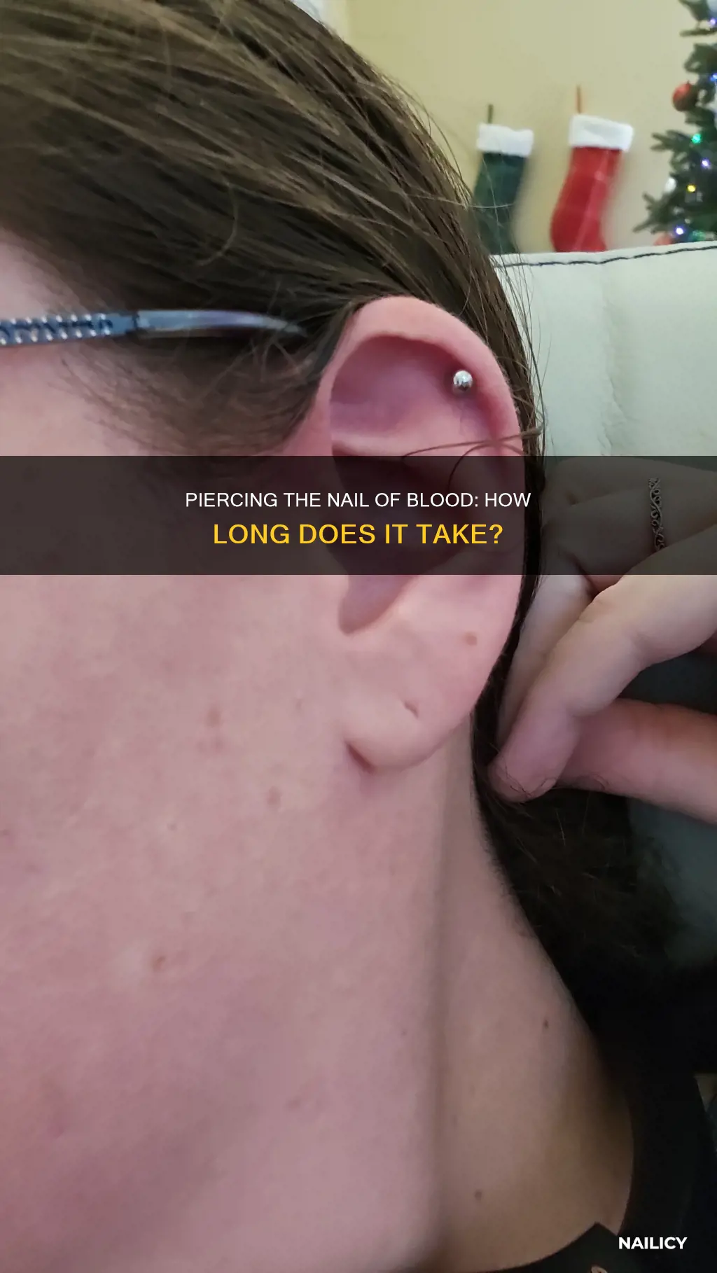 how long to pierce the nail of blood