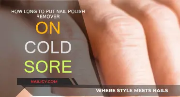 Quick-Fix Nail Polish Remover for Cold Sores