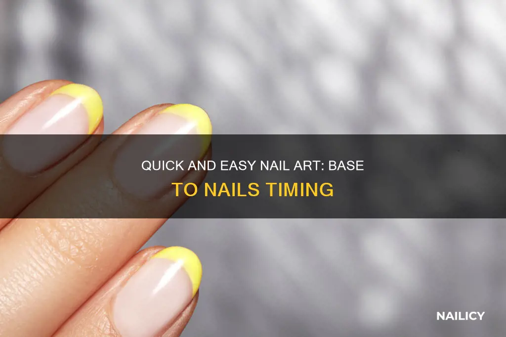 how long to put nails on after base