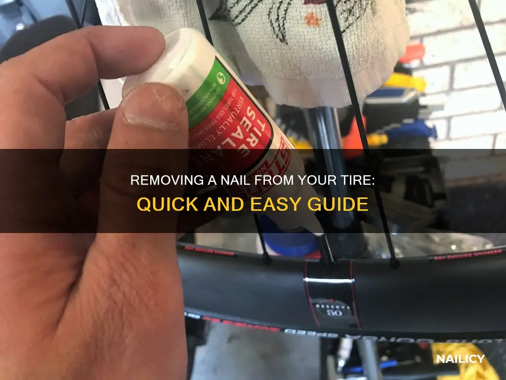 how long to remove nail from tire