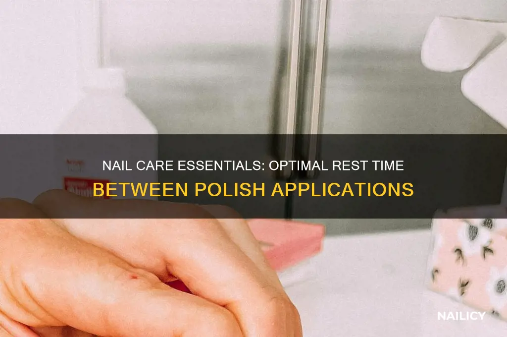 how long to rest nails between polish