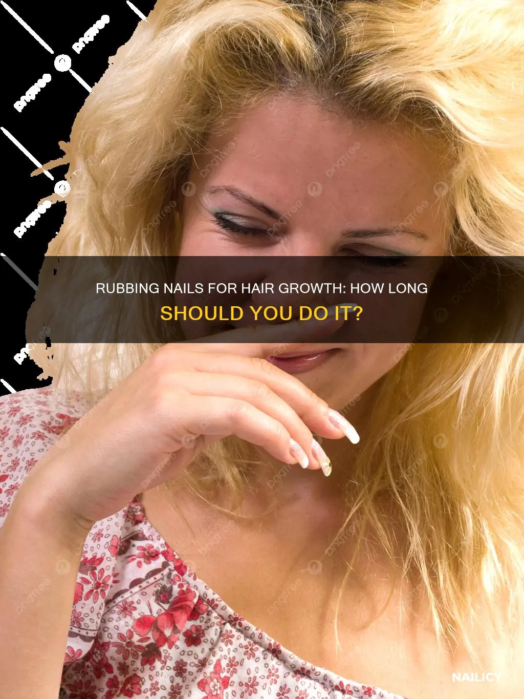 how long to rub nails for hair growth
