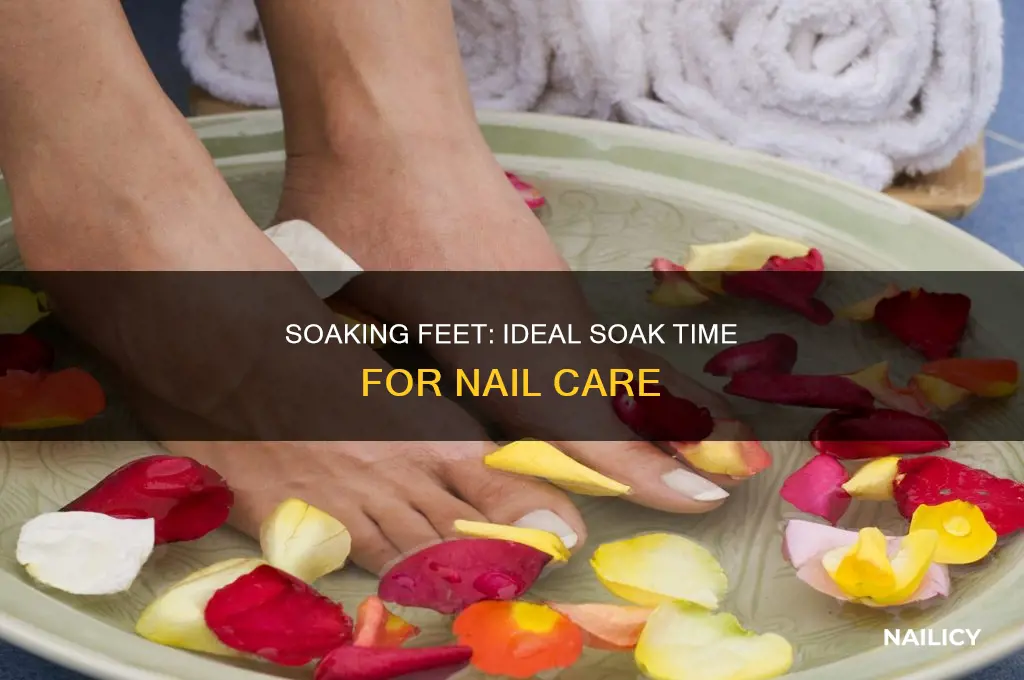 how long to soak feet when giving nail care cna