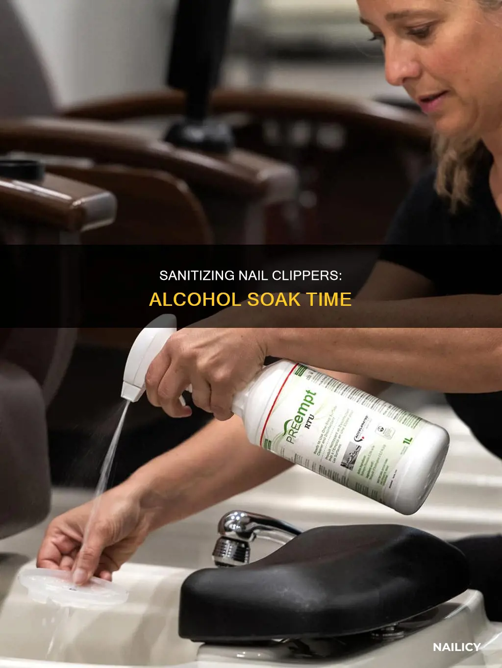 how long to soak nail clippers in alcohol