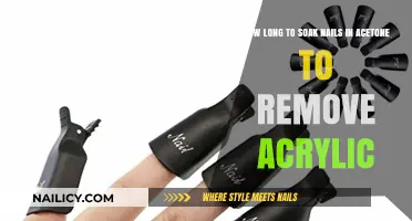 Soaking Nails in Acetone: Time Needed to Remove Acrylics