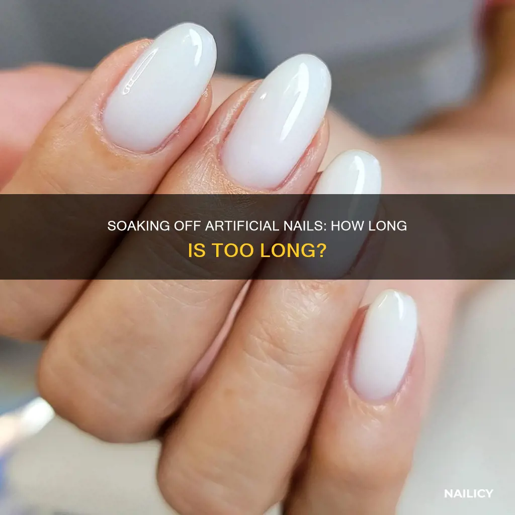 how long to soak off artificial nails