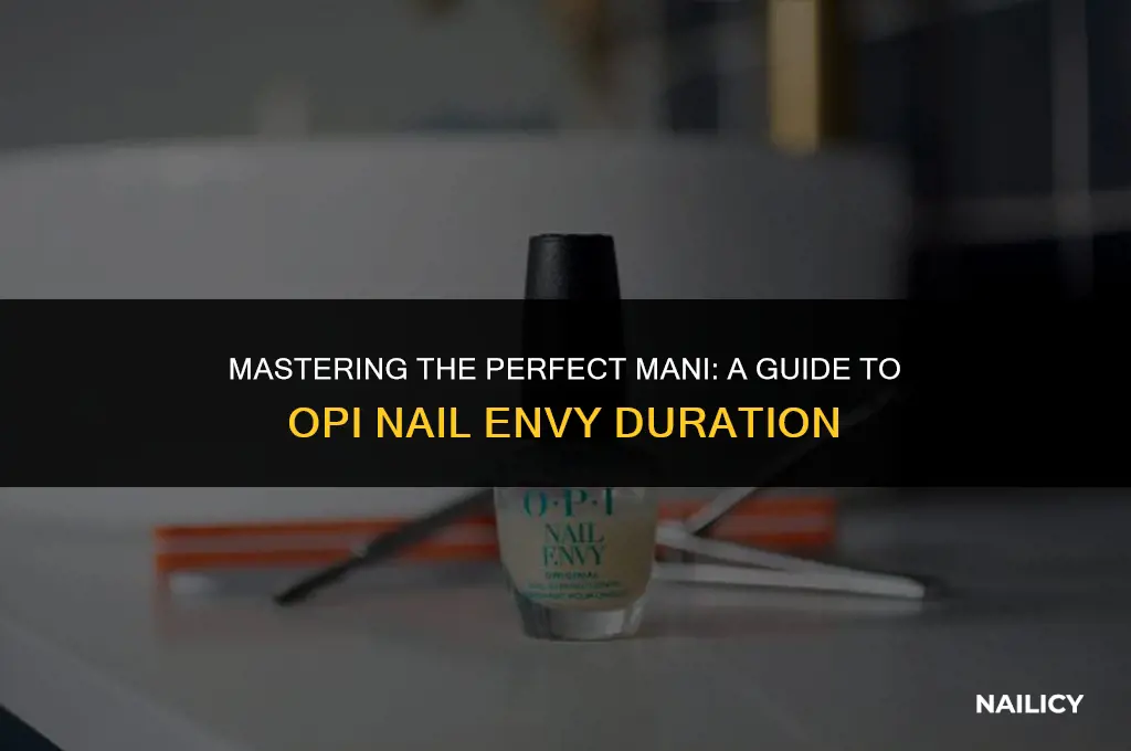 how long to use opi nail envy