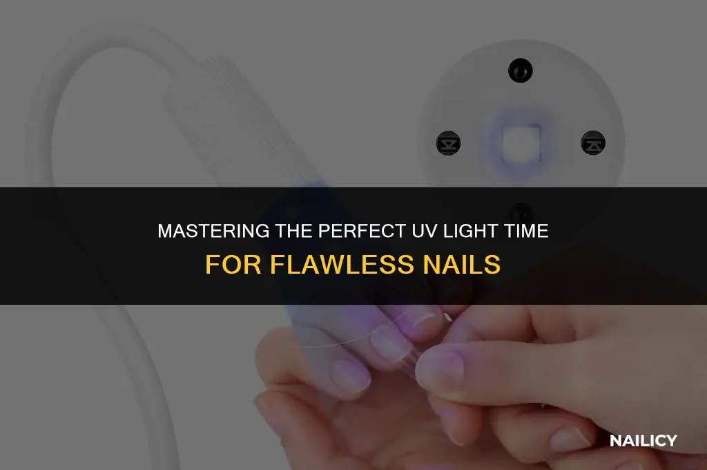 how long to use uv light on nails