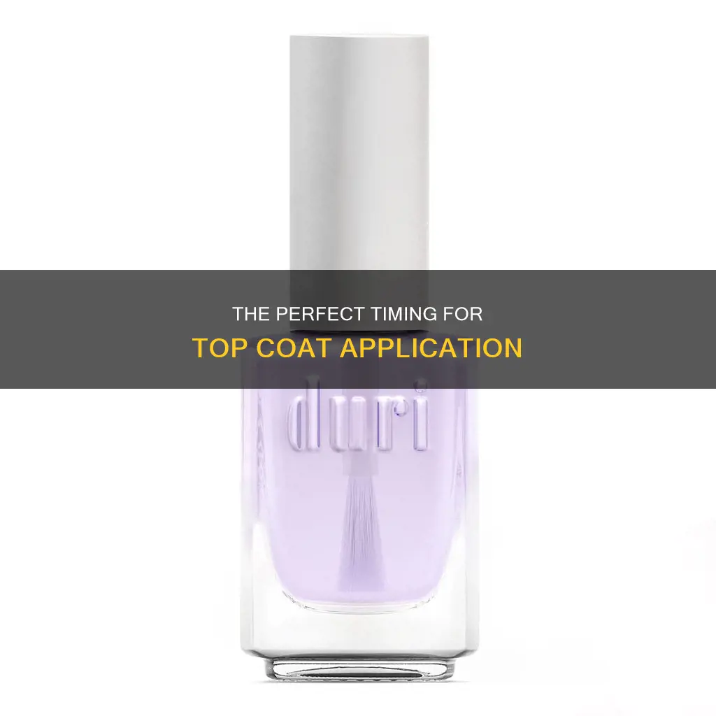 how long to wait before applying top coat on nails
