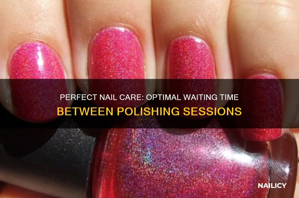 how long to wait between polishing nails