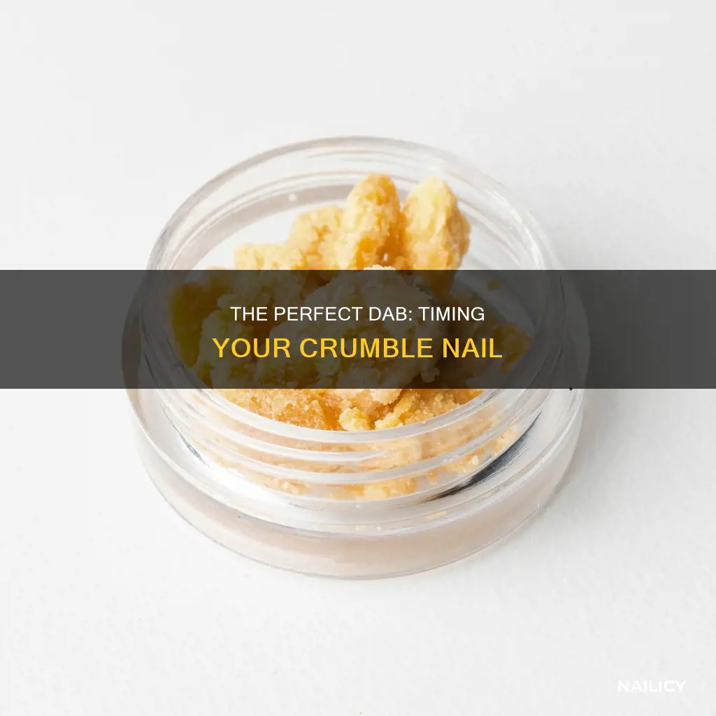 how long to wait to dab crumble nail hot