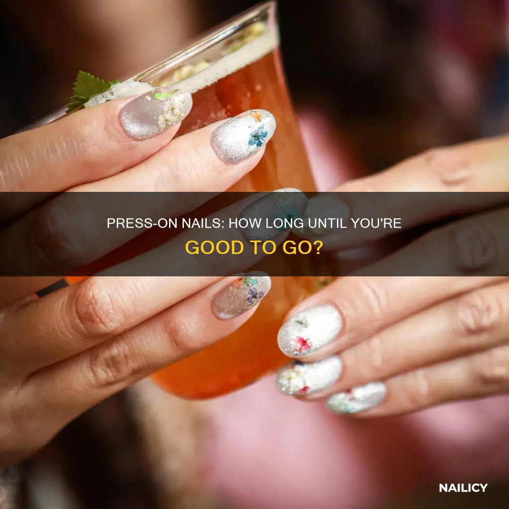 how long until after applying press on nails