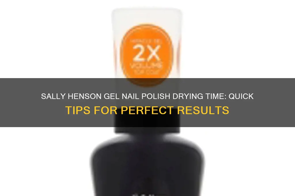 how long until sally henson gell nail polish is dry