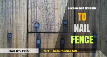Wait Time: Nailing Fence Posts Post-Rain