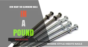 Calculating 10D Aluminum Nail Quantity: How Many Fit in a Pound?