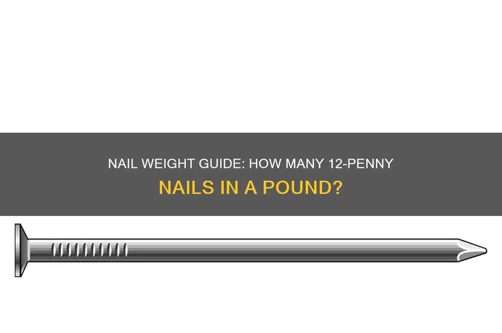 how many 12 nails in a pound