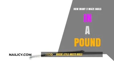 Maze Nails Weight: How Many 2d Nails Fit in a Pound?
