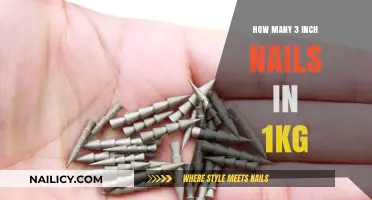 Calculating 3-Inch Nail Quantity: How Many Fit in 1kg?