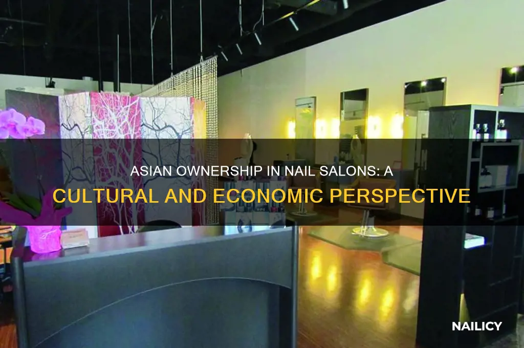 how many asains run nail salons to white people