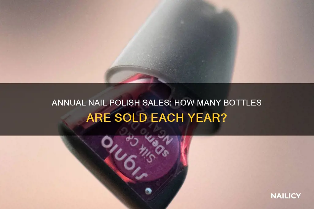 how many bottles of nail polish are sold each year