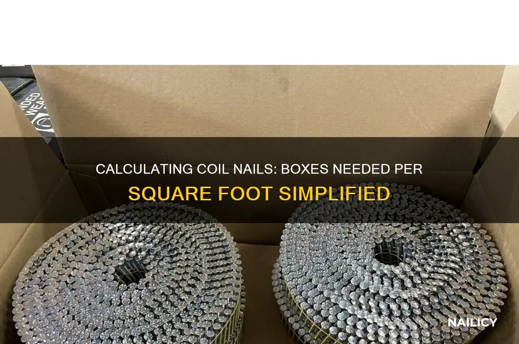 how many boxes of coil nails per square