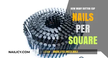 Button Cap Nails: Calculating Quantity per Square for Your Project
