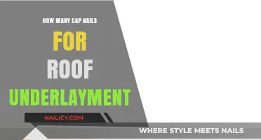 Optimal Cap Nail Quantity for Secure Roof Underlayment Installation