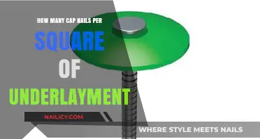 Optimal Cap Nail Quantity for Underlayment Installation: A Square-by-Square Guide