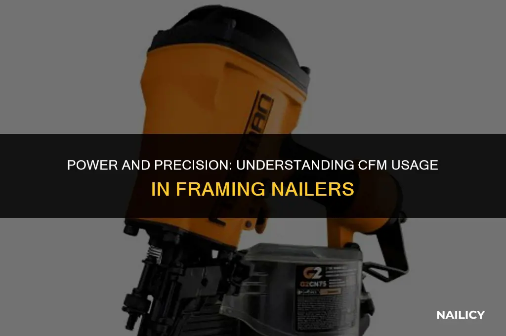 how many cfm does a framing nailer use
