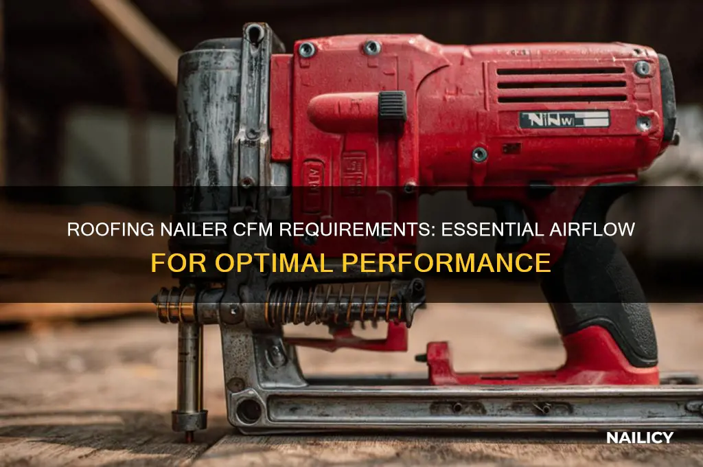 how many cfm does a roofing nailer require