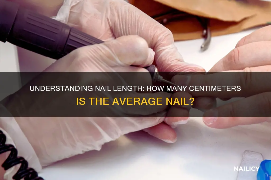 how many cm is nail