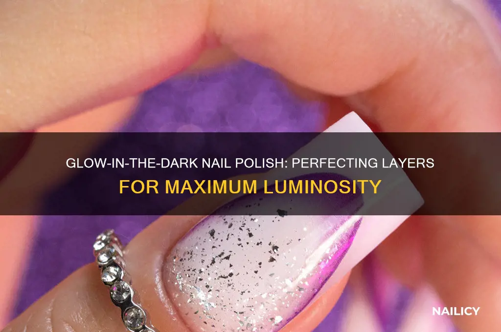 how many coats of glow in the dark nail polish