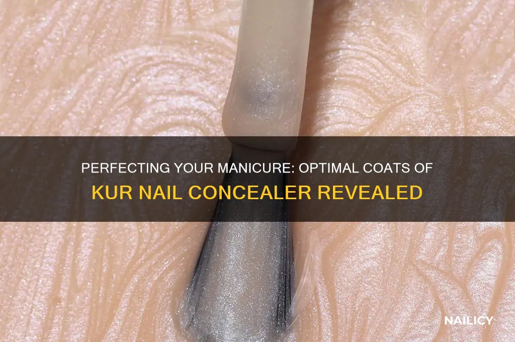 how many coats of kur nail concealer